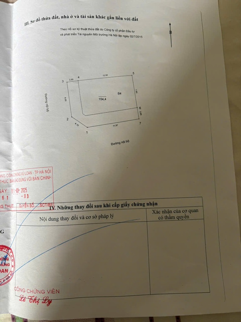 Bán nhà Tam Trinh - diện tích 154.4m2 6 tầng - Lô góc 2 mặt thoáng - giá 67 tỷ