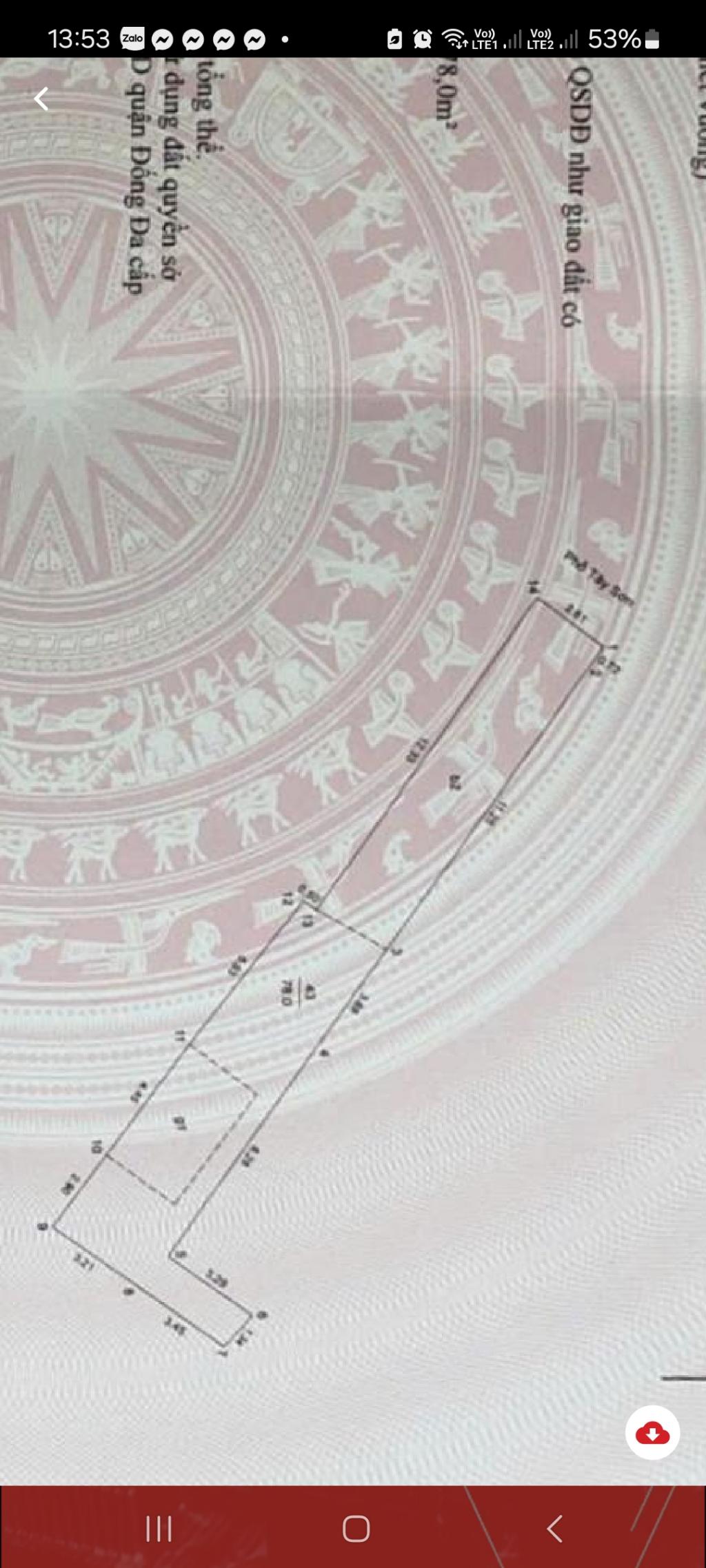 Bán nhà Tây Sơn - diện tích 78m2 2 tầng - Thoáng trước, sau - giá 33 tỷ