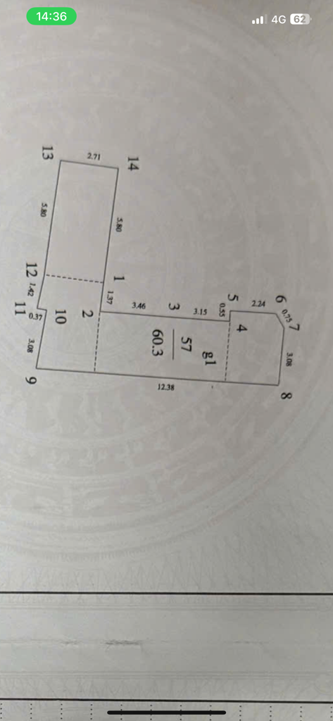 Bán nhà Hai Bà Trưng - diện tích 60m2 1 tầng - Ô tô vào cách nhà 10m - giá 10,98 tỷ