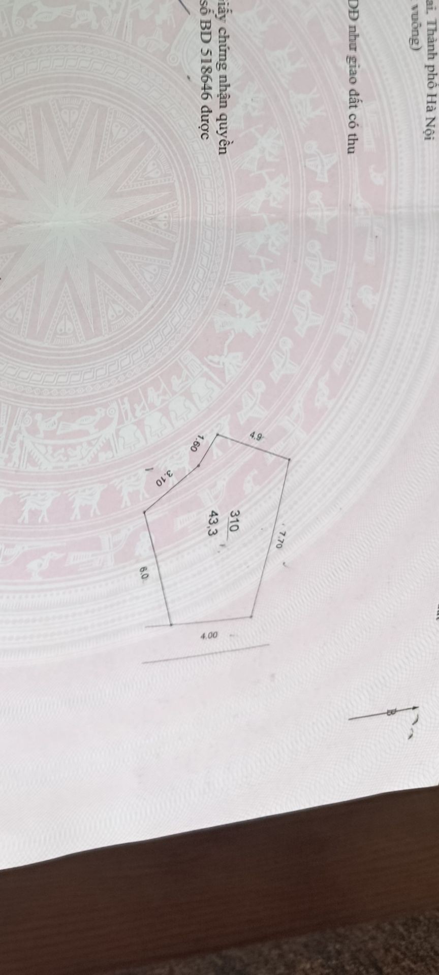 Bán nhà Đê Nguyễn Khoái - diện tích 43m2 5 tầng - ô tô đỗ cửa - giá 9,9 tỷ