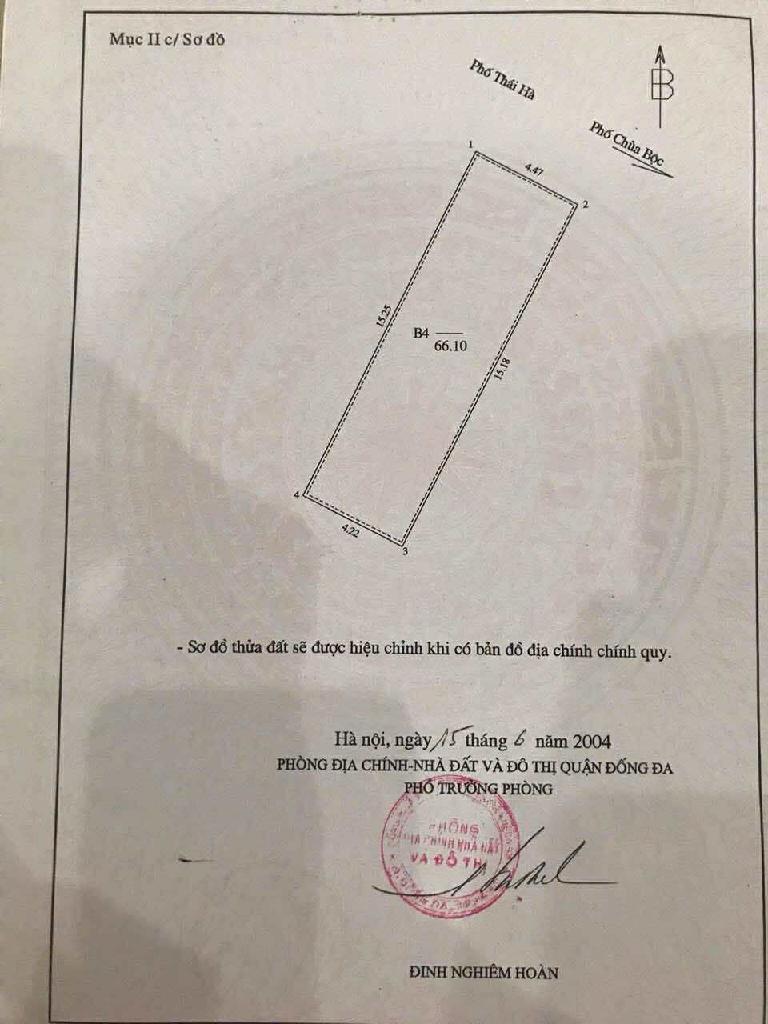 Bán nhà Thái Hà - diện tích 70m2 6 tầng - Mặt phố sầm uất - giá 72 tỷ