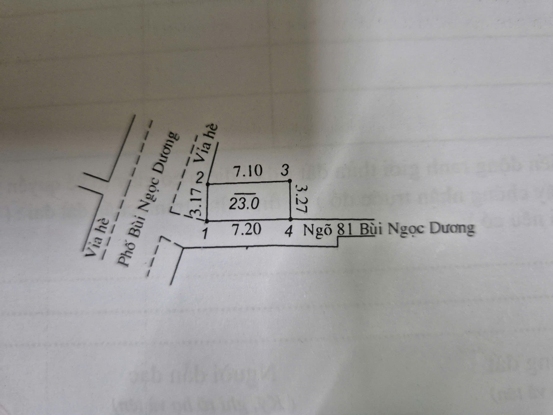 Bán nhà Bùi Ngọc Dương - diện tích 23m2 3 tầng - Mặt phố - giá 4,8 tỷ