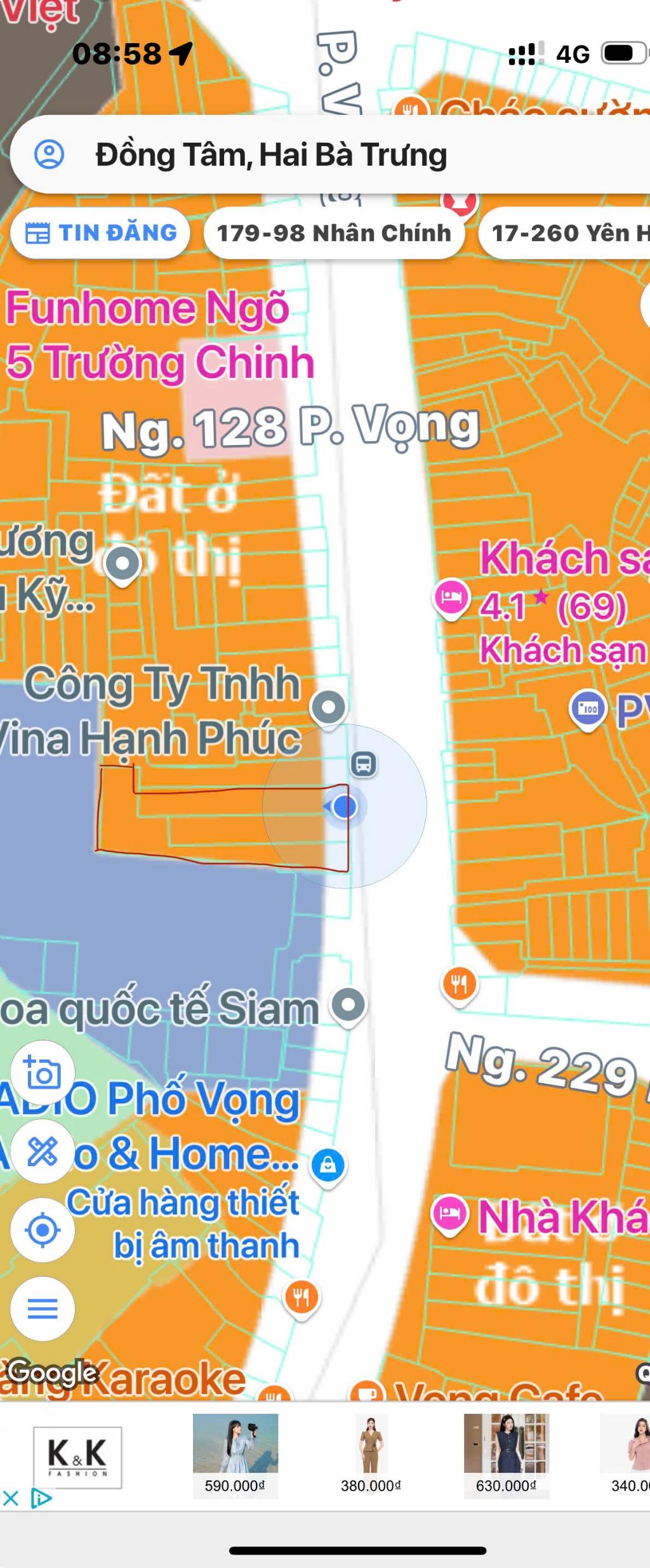 Bán nhà Phố Vọng - diện tích 469m2 2 tầng - Mặt phố lớn vỉa hè rộng kinh doanh sầm uất - giá 185 tỷ