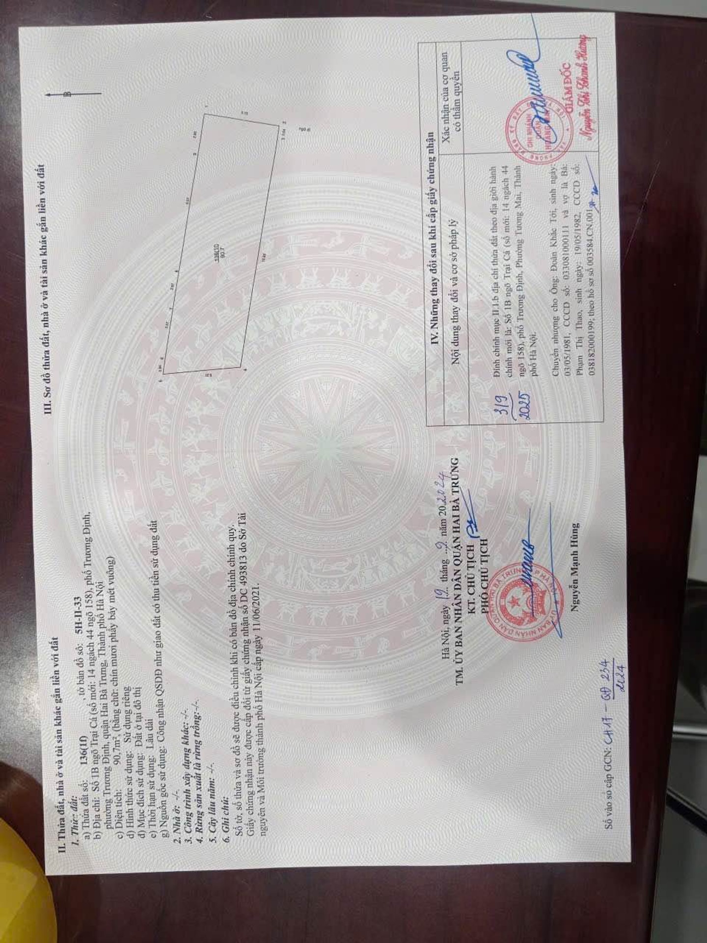 Bán nhà Trương Định - diện tích 90m2 8 tầng - Thang máy - giá 25 tỷ