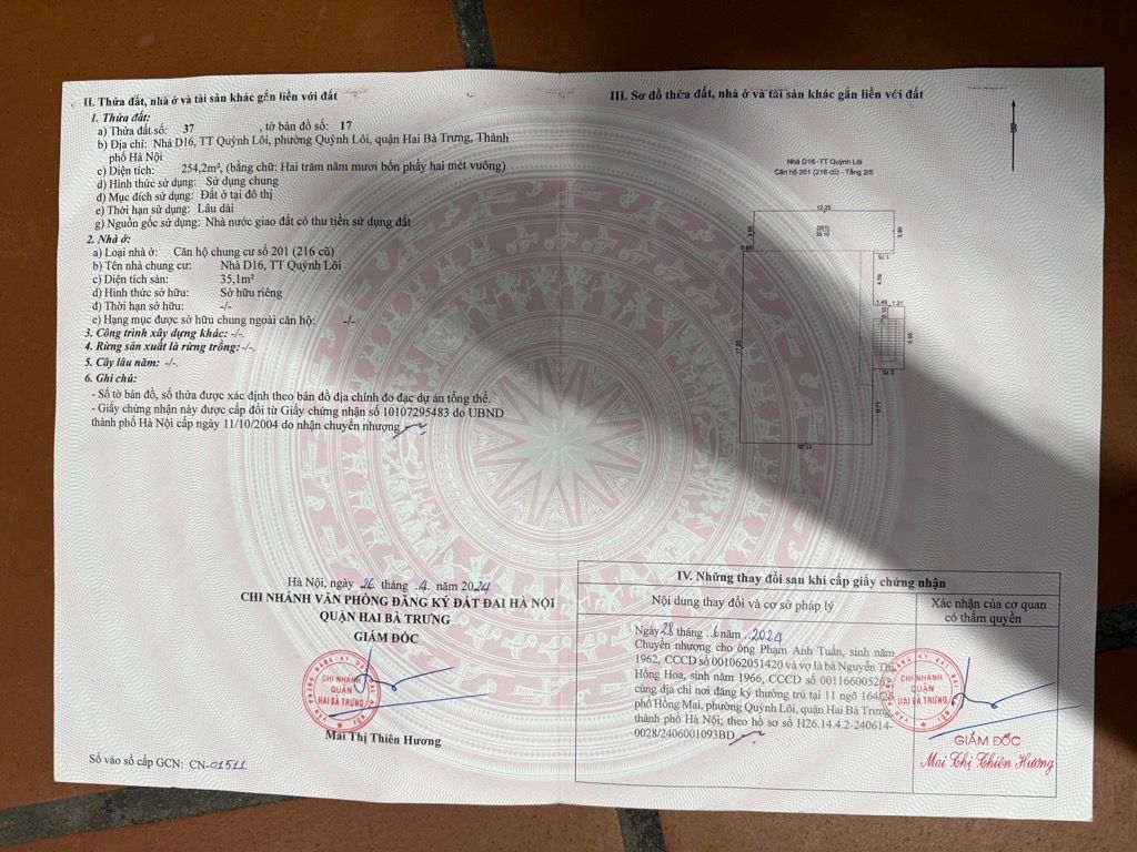 Bán nhà Hồng Mai - diện tích 35m2 2 tầng - Nhà đẹp hiếm có - giá 3,98 tỷ
