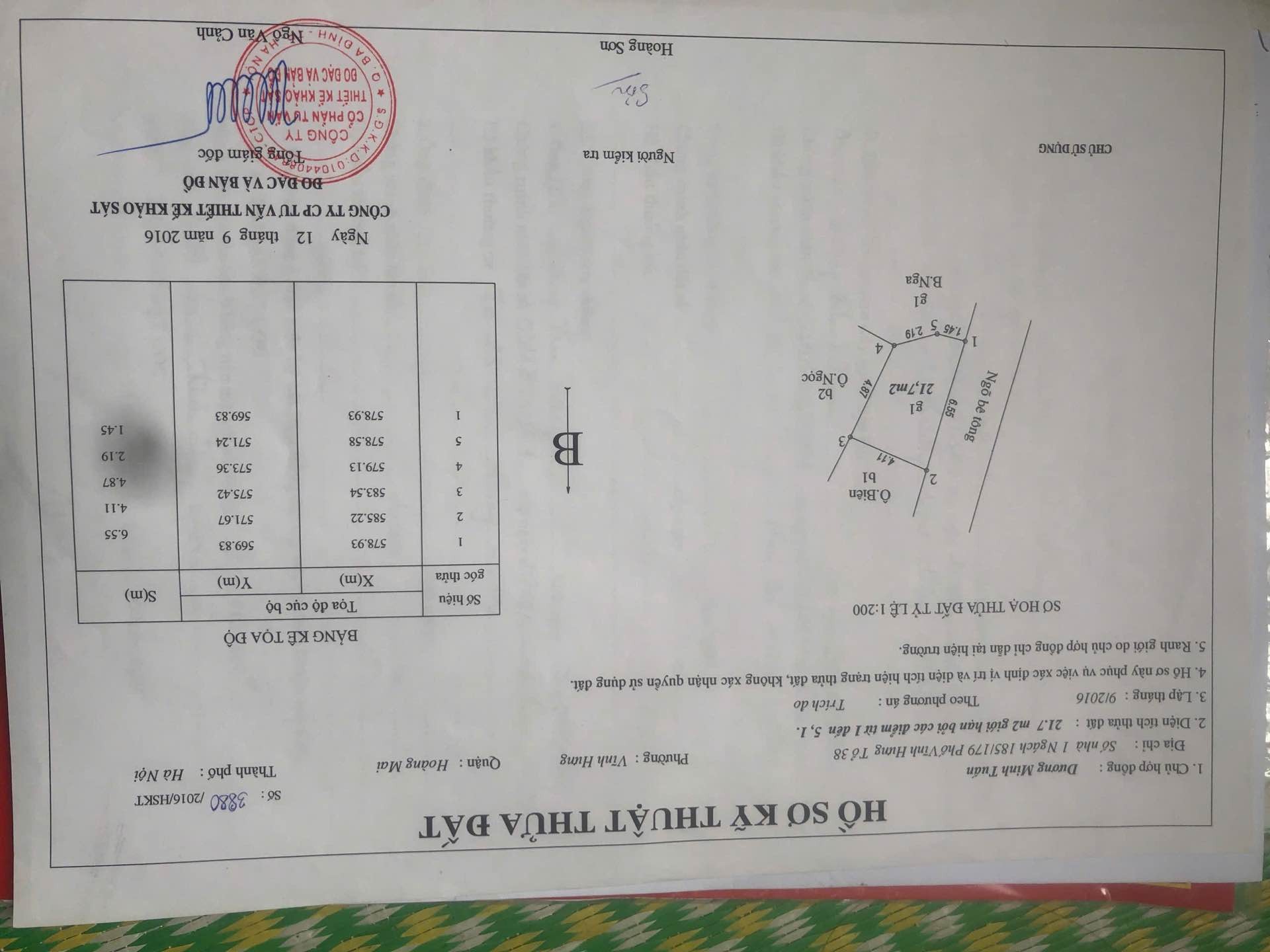 Bán nhà Vĩnh Hưng - diện tích 22m2 3 tầng - ô tô đỗ cửa - giá 3,2 tỷ