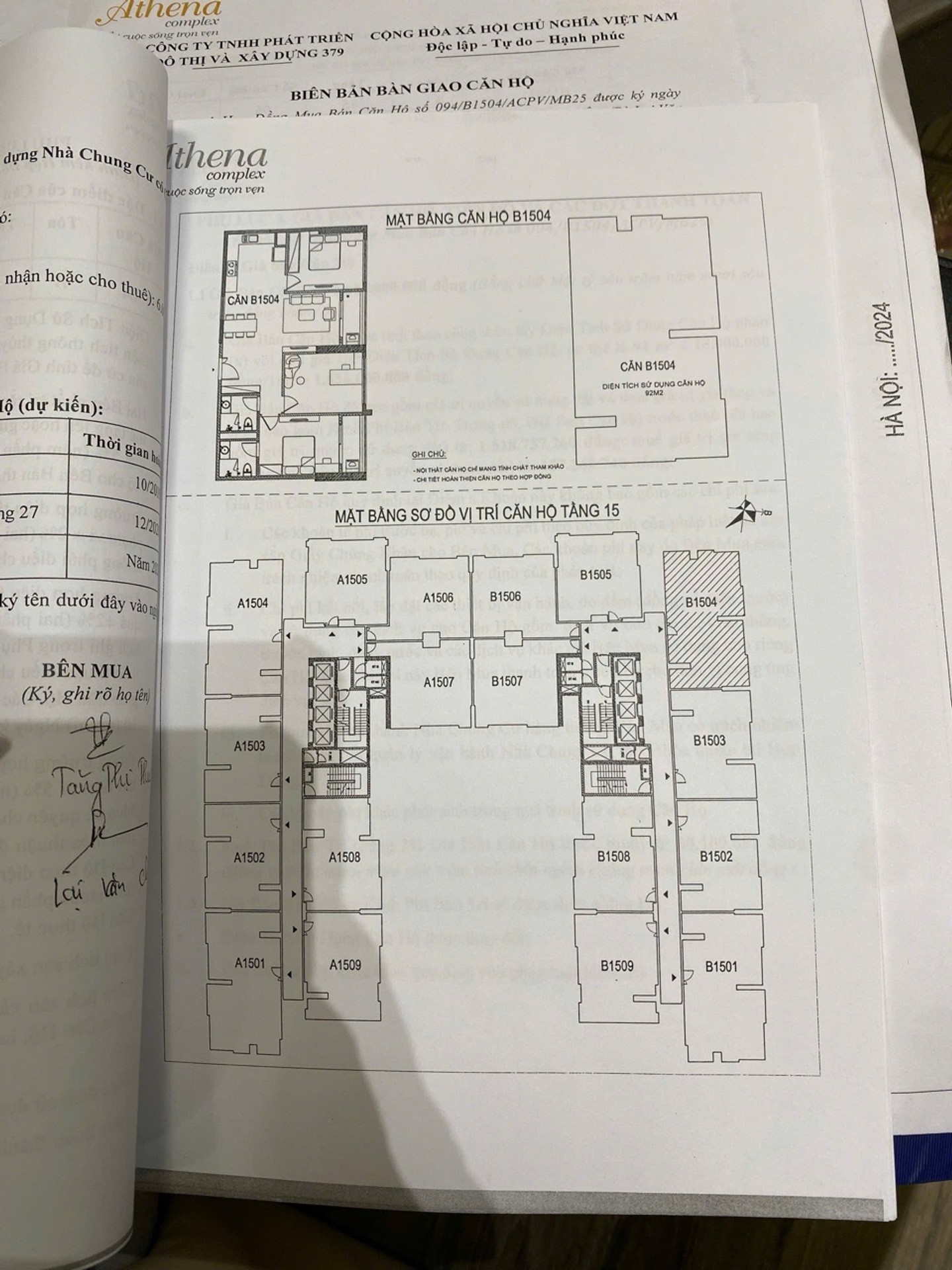 Bán nhà Ngõ 161 Ngọc Hồi - diện tích 92m2 15 tầng - Căn hộ lô góc đẹp - giá 7,2 tỷ