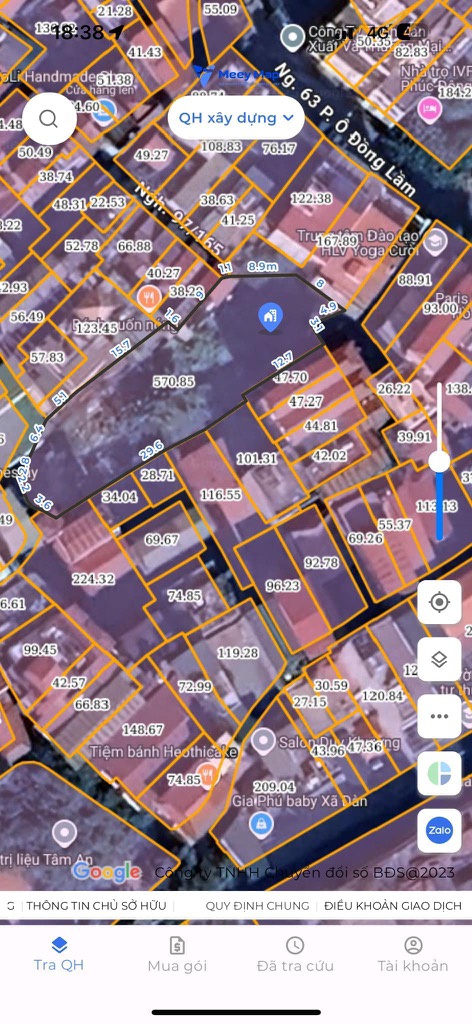 Bán nhà Ô Đồng Lầm - diện tích 570m2 1 tầng - Hiếm, gần Hồ Ba Mẫu - giá 106 tỷ