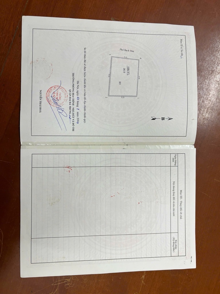 Bán nhà Bạch Mai - diện tích 37m2 6 tầng - Mặt tiền 5.2m - giá 33,5 tỷ