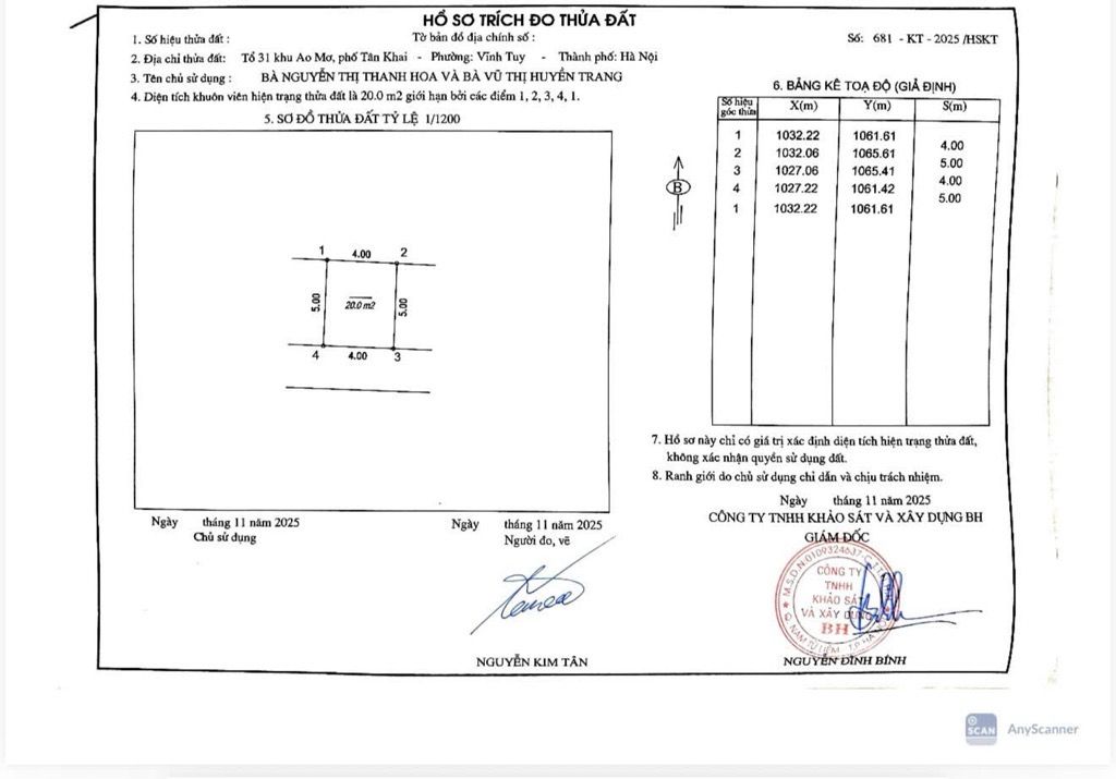 Bán nhà Hoàng Mai - diện tích 20m2 1 tầng - Nhà lô góc - giá 1,45 tỷ