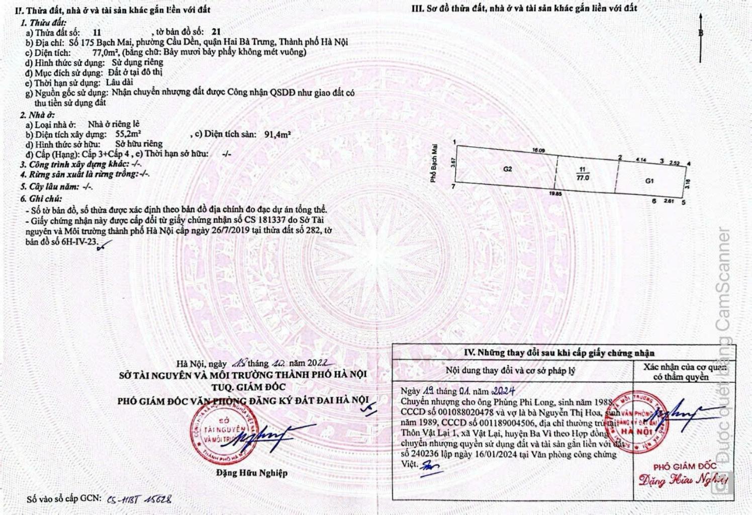 Bán nhà Bạch Mai - diện tích 170m2 9 tầng - Thoáng trước, sau - giá 165 tỷ