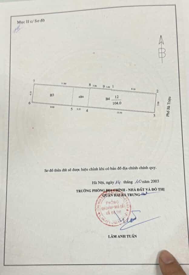 Bán nhà Bà Triệu - diện tích 314m2 5 tầng - Mặt tiền khủng 12m - giá 500 tỷ