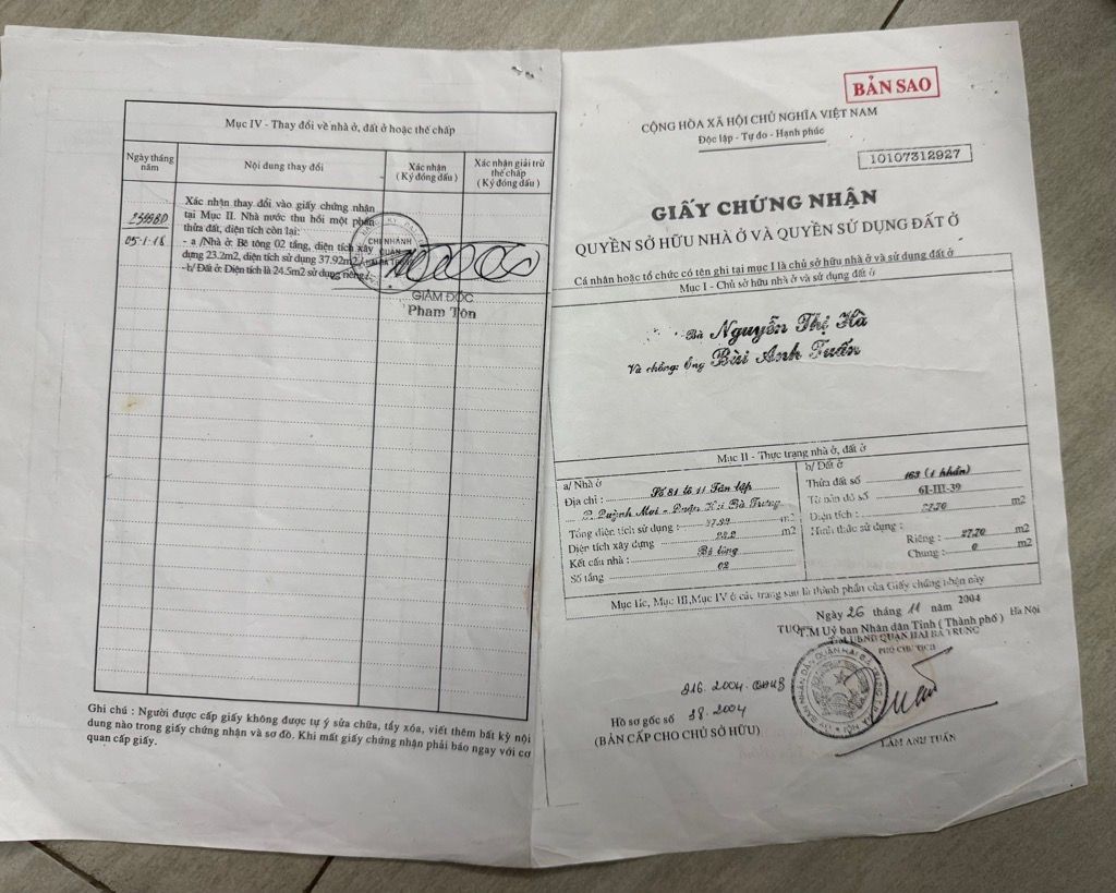 Bán nhà Hai Bà Trưng - diện tích 24m2 3 tầng - Nhà mặt phố - giá 16,5 tỷ
