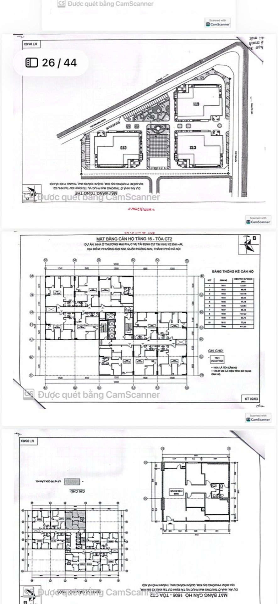 Bán nhà Đại Kim - diện tích 123m2 16 tầng - Chung cư CT2 X2 - giá 9,05 tỷ