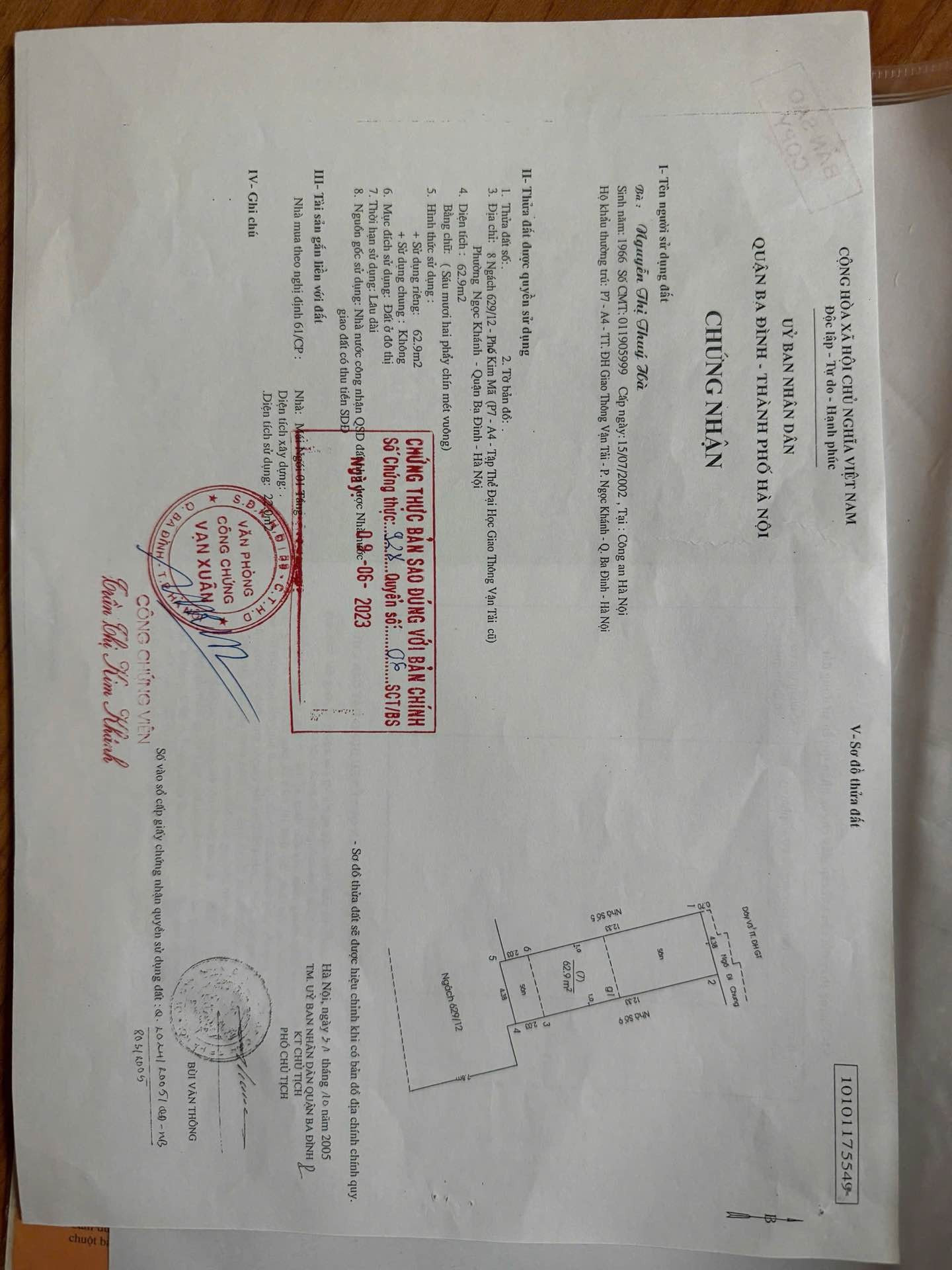 Bán nhà Kim Mã - diện tích 62.9m2 5 tầng - Phân lô ô tô tránh - giá 26,9 tỷ