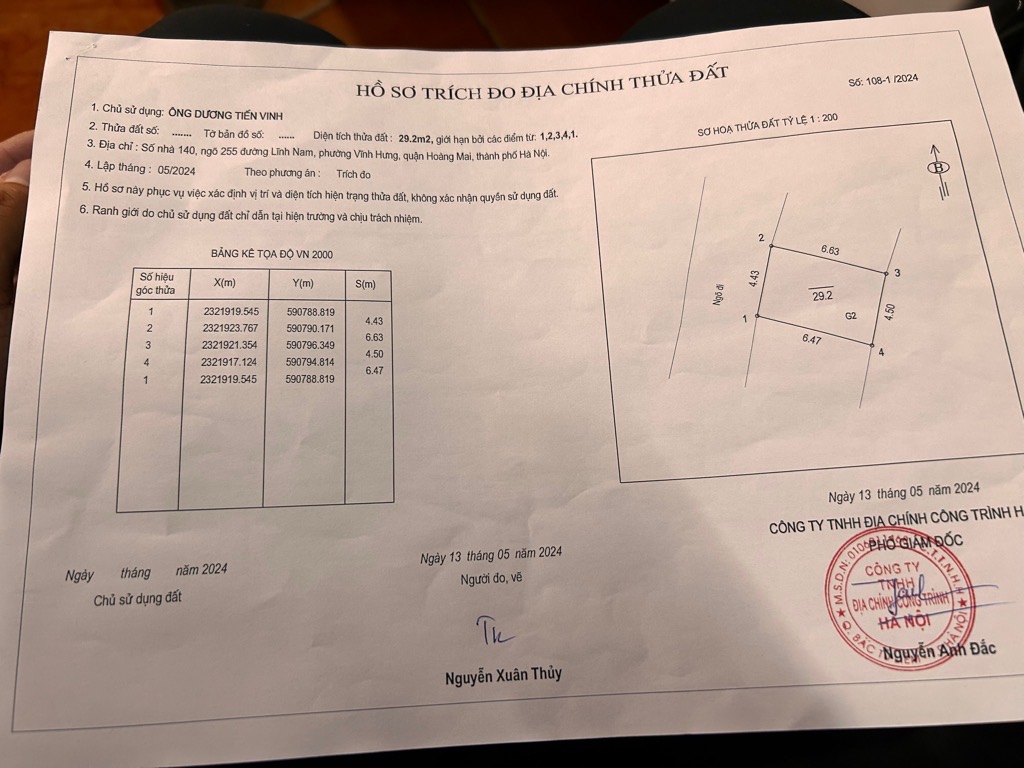 Bán nhà Lĩnh Nam - diện tích 30m2 2 tầng - Ô tô qua nhà - giá 3,2 tỷ