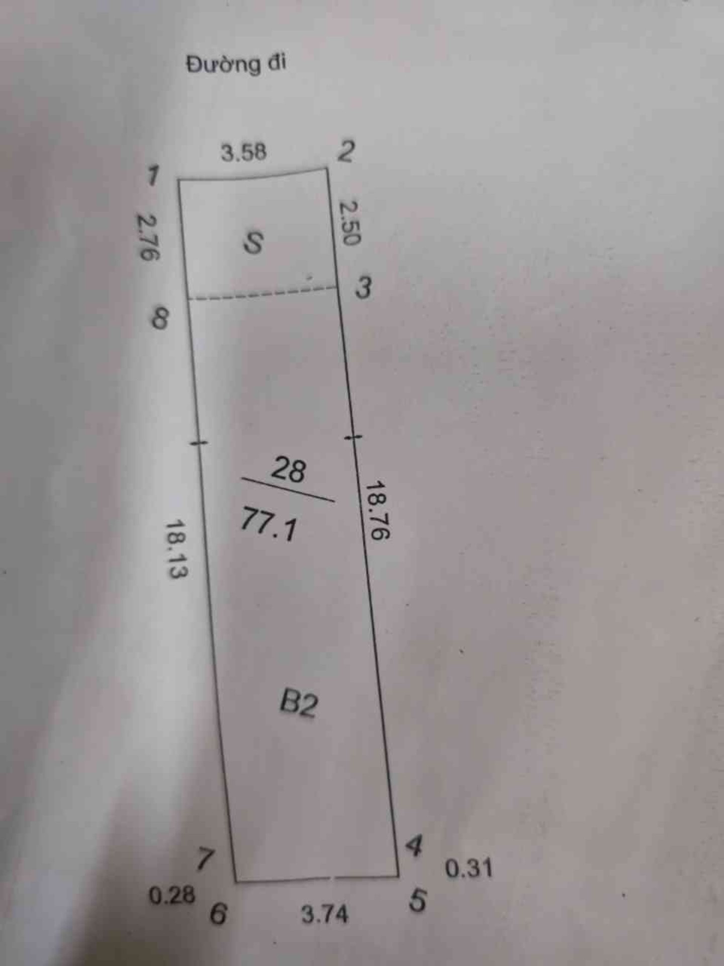 Bán nhà Phố 8/3 - diện tích 105m2 2 tầng - Nhà cho thuê siêu thị Vin Mart - giá 31 tỷ