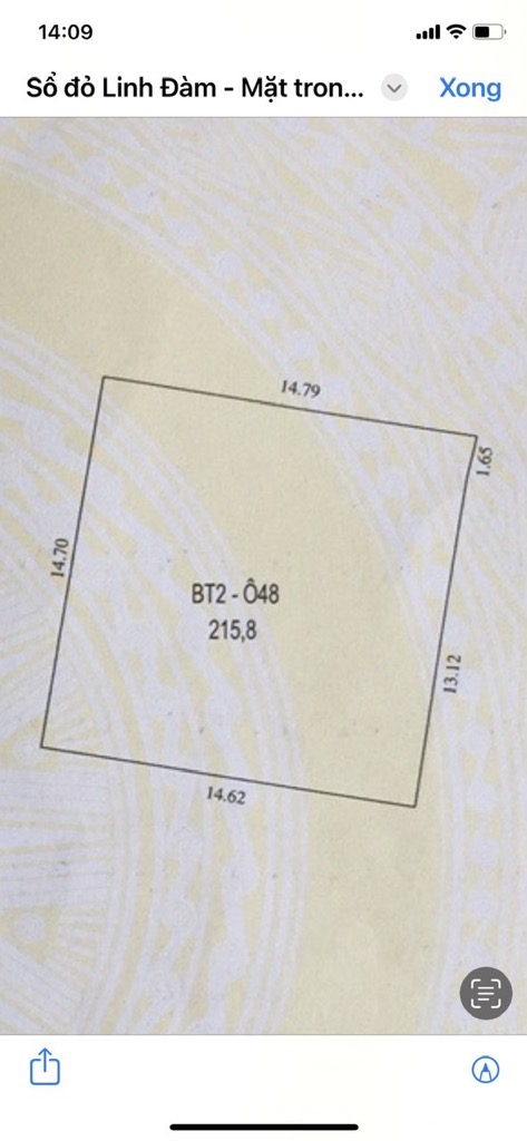 Bán nhà Bắc Linh Đàm - diện tích 215.8m2 4 tầng - ô tô tránh - giá 59,6 tỷ