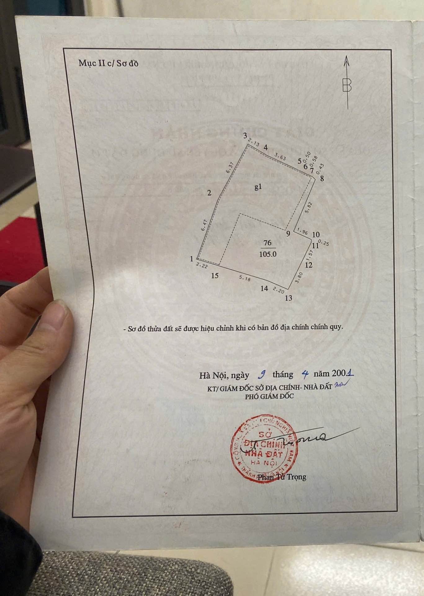 Bán nhà Thổ Quan - diện tích 95m2 3 tầng - Chỉ có 1 mặt tiền - giá 25 tỷ