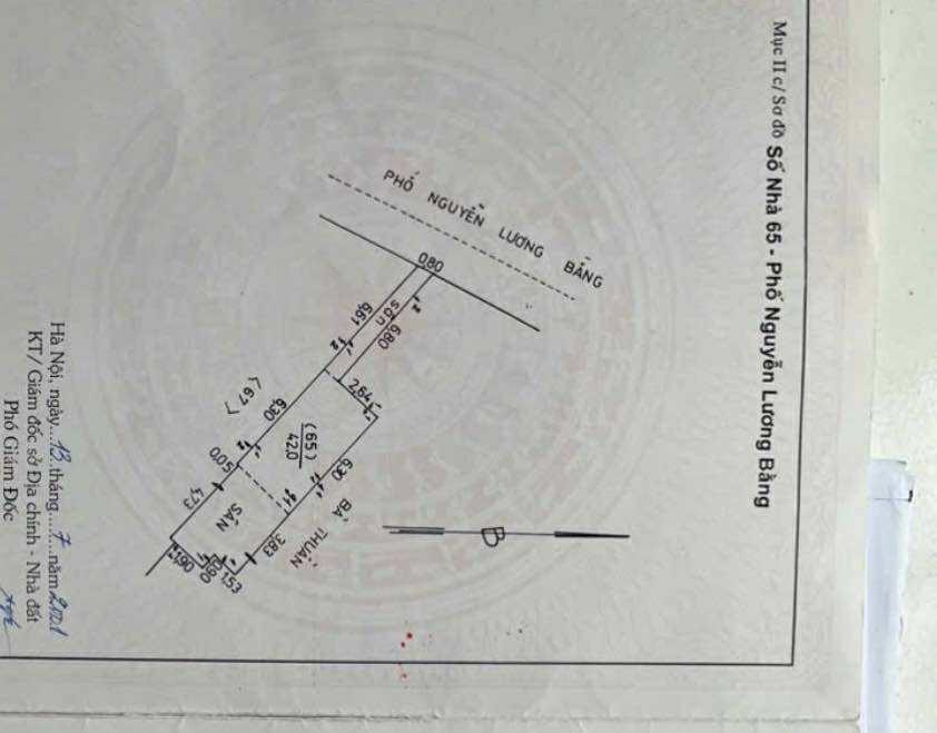 Bán nhà Nguyễn Lương Bằng - diện tích 279m2 4 tầng - Lô góc 2 mặt thoáng - giá 220 tỷ