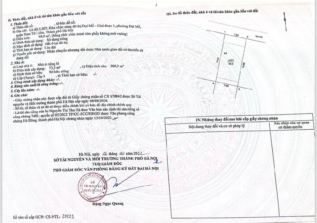Bán nhà Ngõ 4 ô tô trở lên ( >11m) - diện tích 98m2 5 tầng - Biệt thự view hồ - giá 37 tỷ