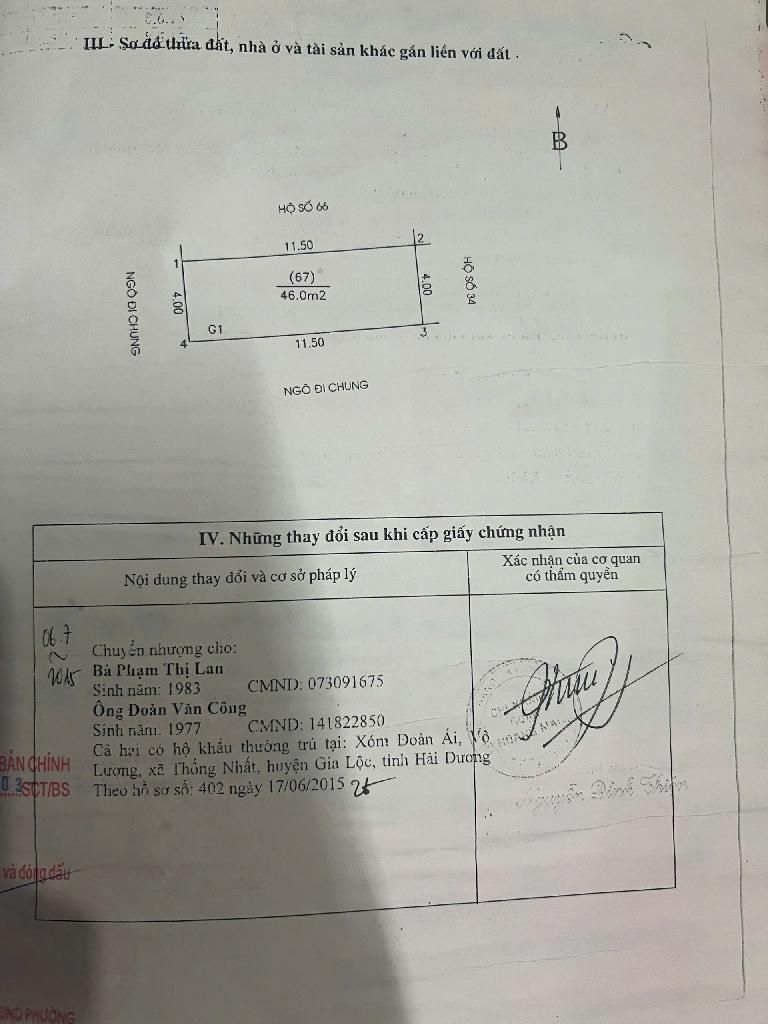 Bán nhà Nguyễn Khoái - diện tích 46m2 1 tầng - Lô góc, ô tô tránh - giá 7,38 tỷ