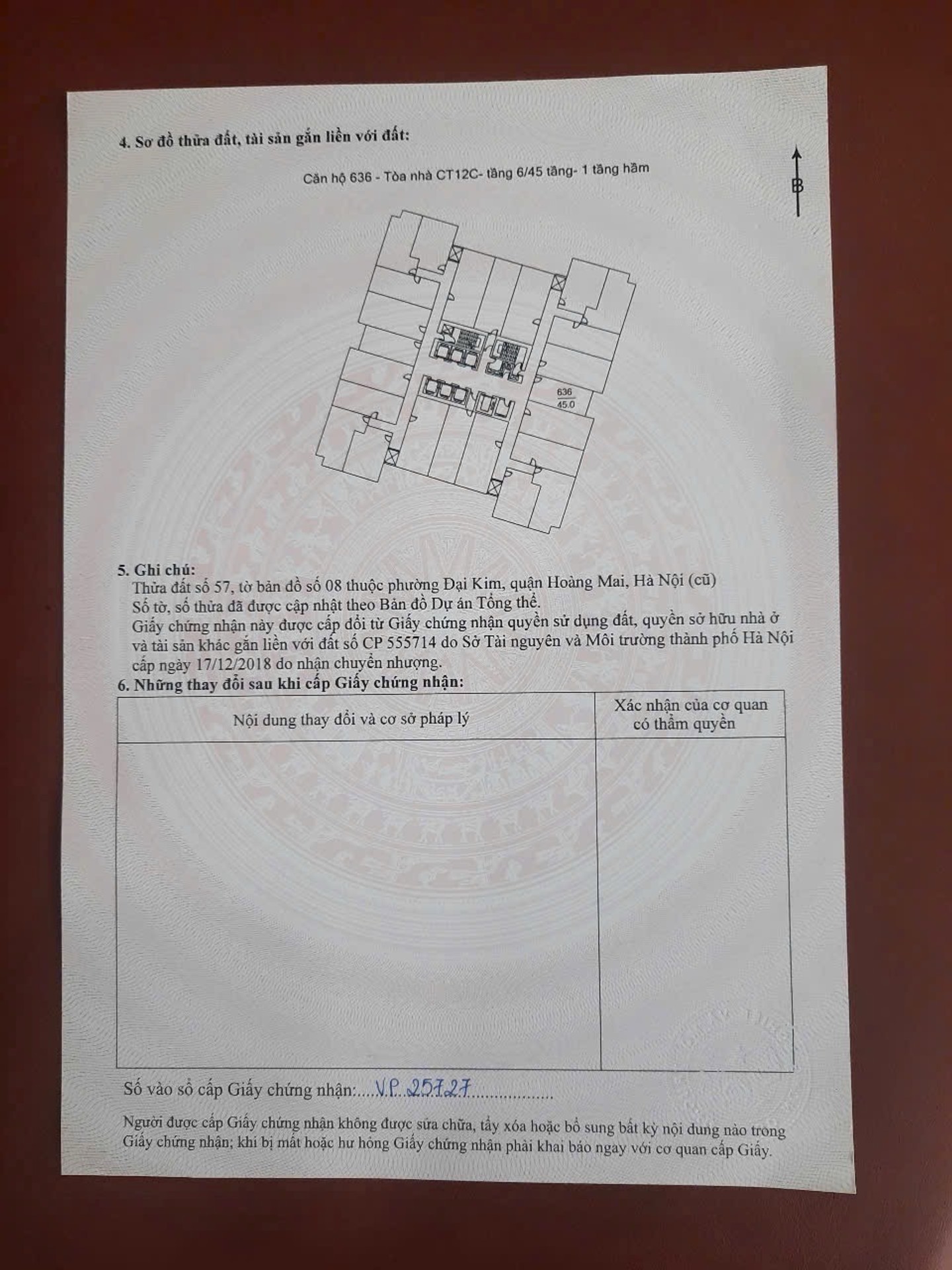 Bán nhà CT12C Chung cư Kim Văn Kim Lũ - diện tích 45m2 6 tầng - Căn hộ thoáng mát - giá 3,1 tỷ