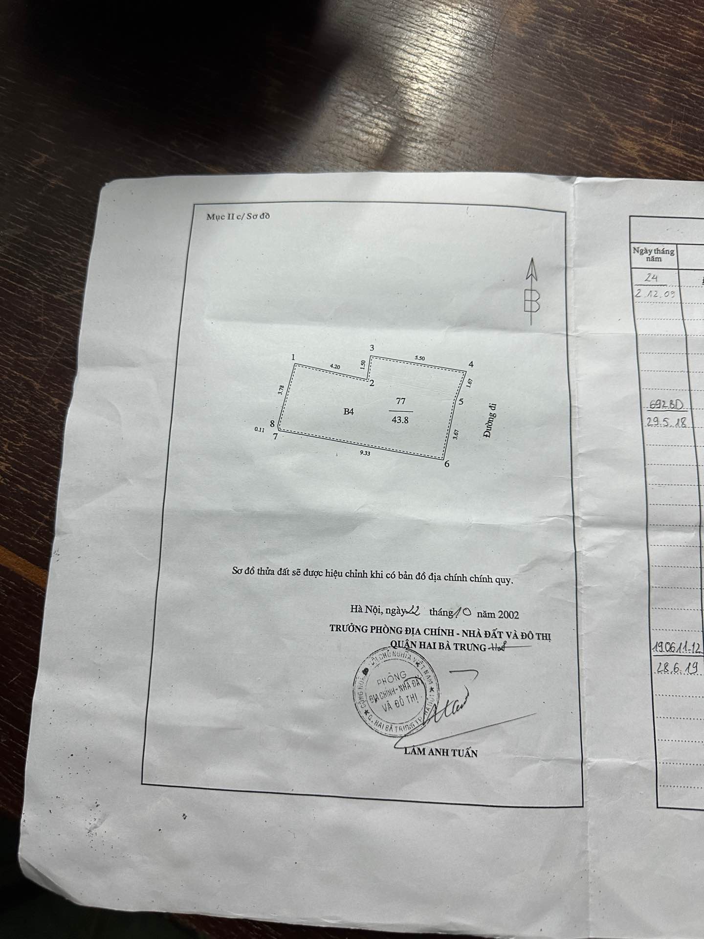 Bán nhà Minh Khai - diện tích 44m2 4 tầng - ô tô tránh - giá 17,5 tỷ