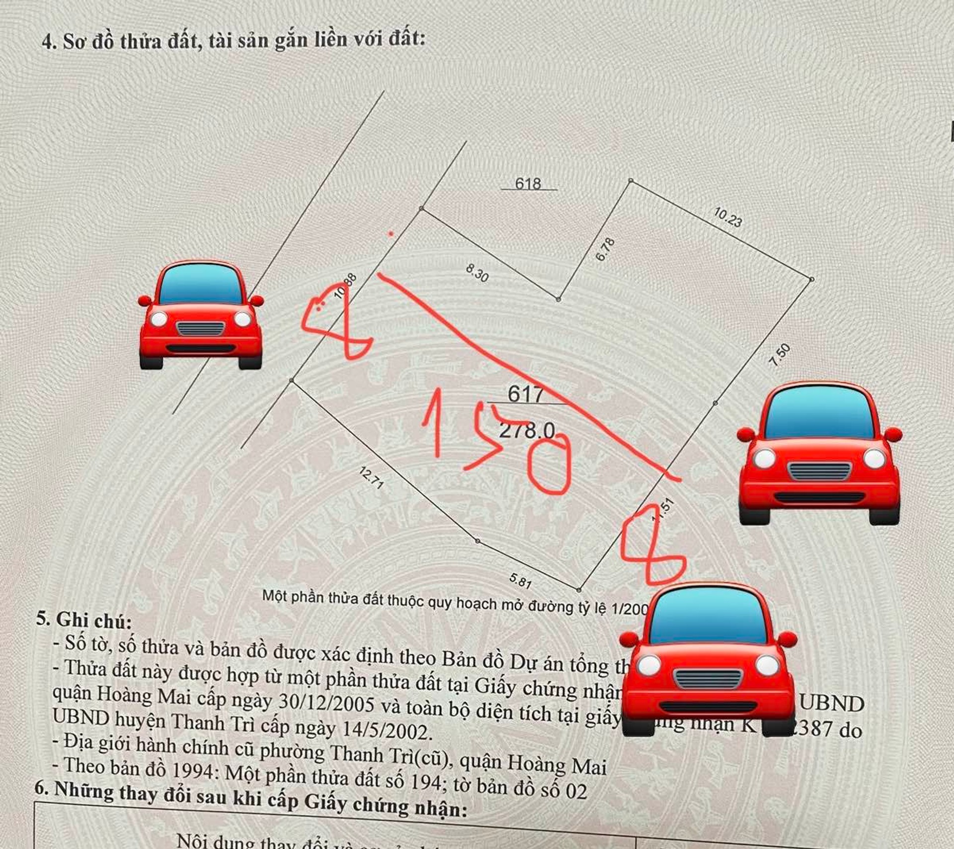 Bán nhà Hoàng Mai - diện tích 150m2 1 tầng - ô tô tránh - giá 38 tỷ