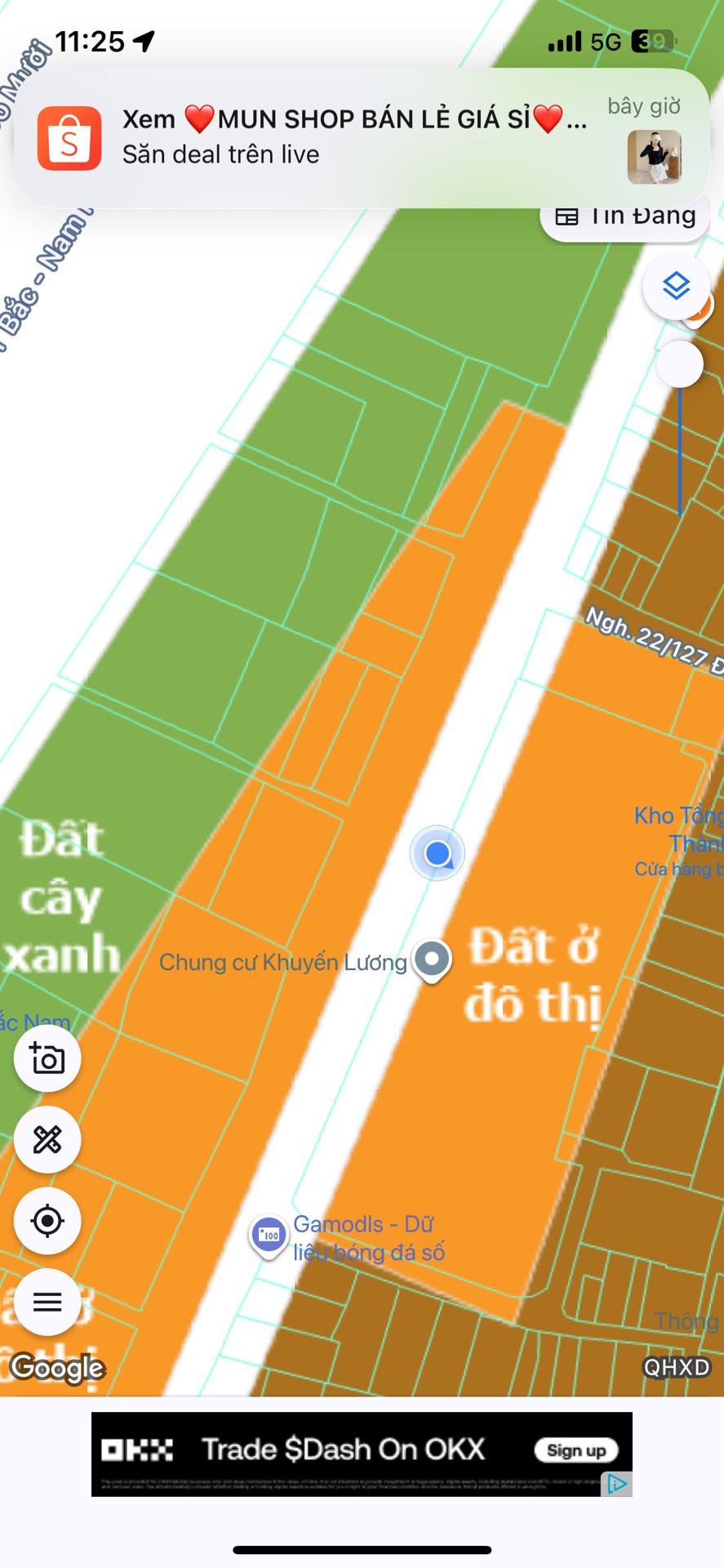 Bán nhà Hoàng Mai - diện tích 216m2 0 tầng - Đất nông nghiệp 20 năm - giá 6 tỷ