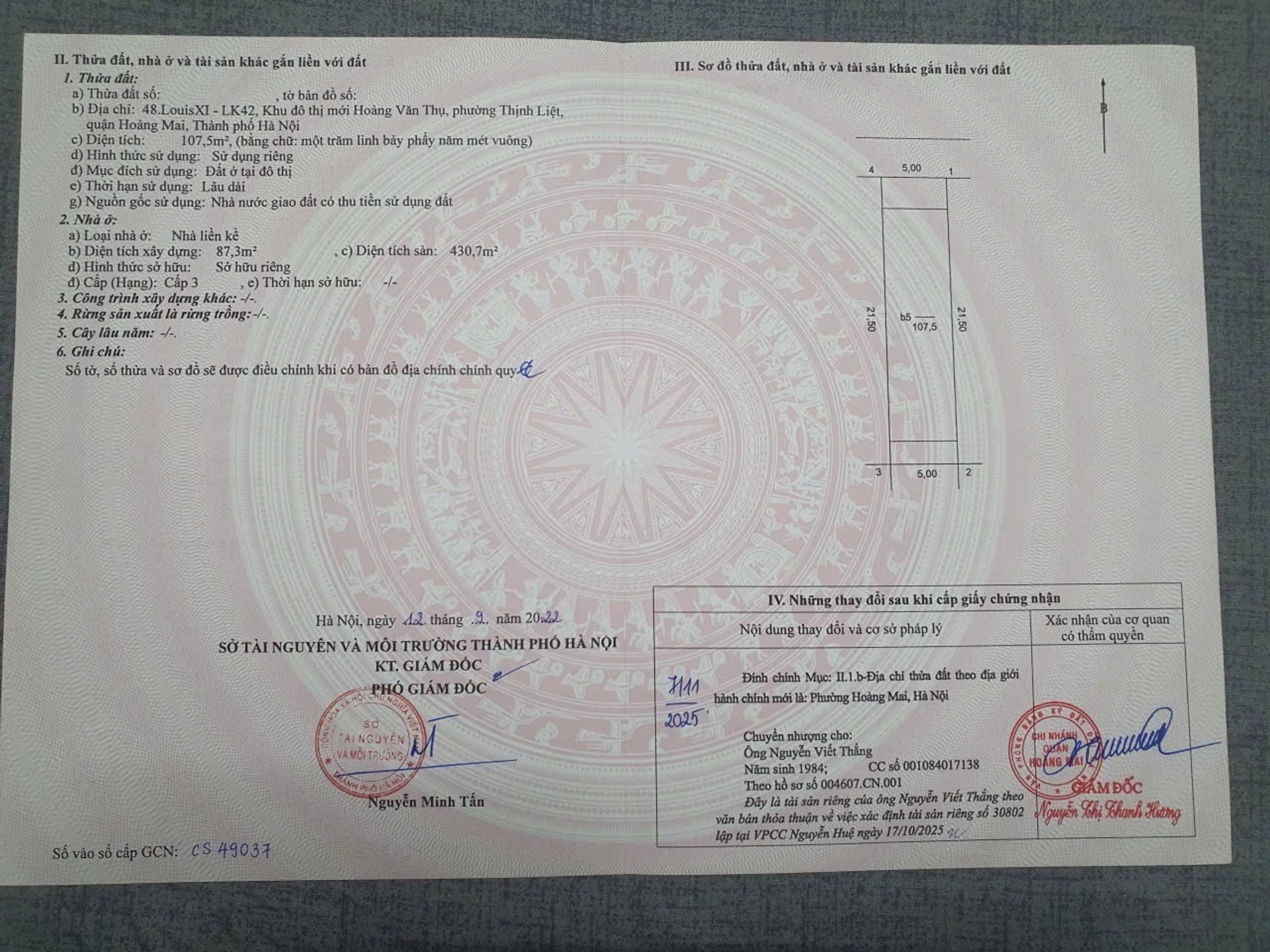 Bán nhà Tân Mai - diện tích 107m2 6 tầng - SIÊU HIẾM KHU VỰC ÍT NHÀ BÁN - giá 37,5 tỷ