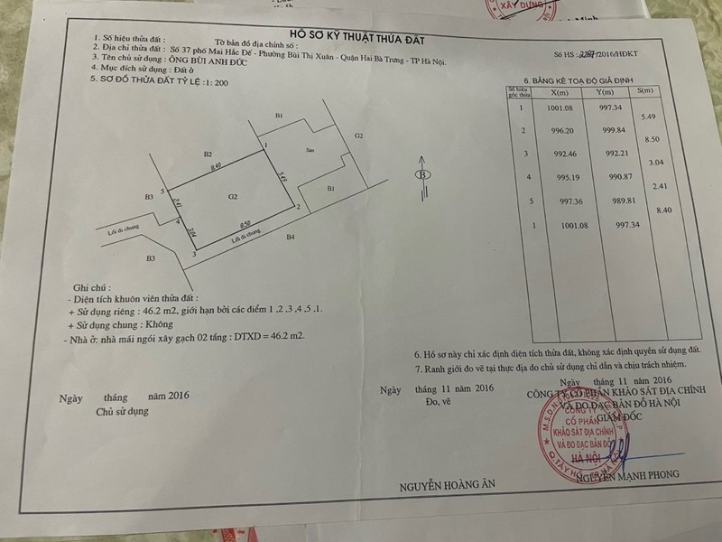 Bán nhà Mai Hắc Đế - diện tích 47m2 3 tầng - nhà đẹp hiếm có - giá 7 tỷ