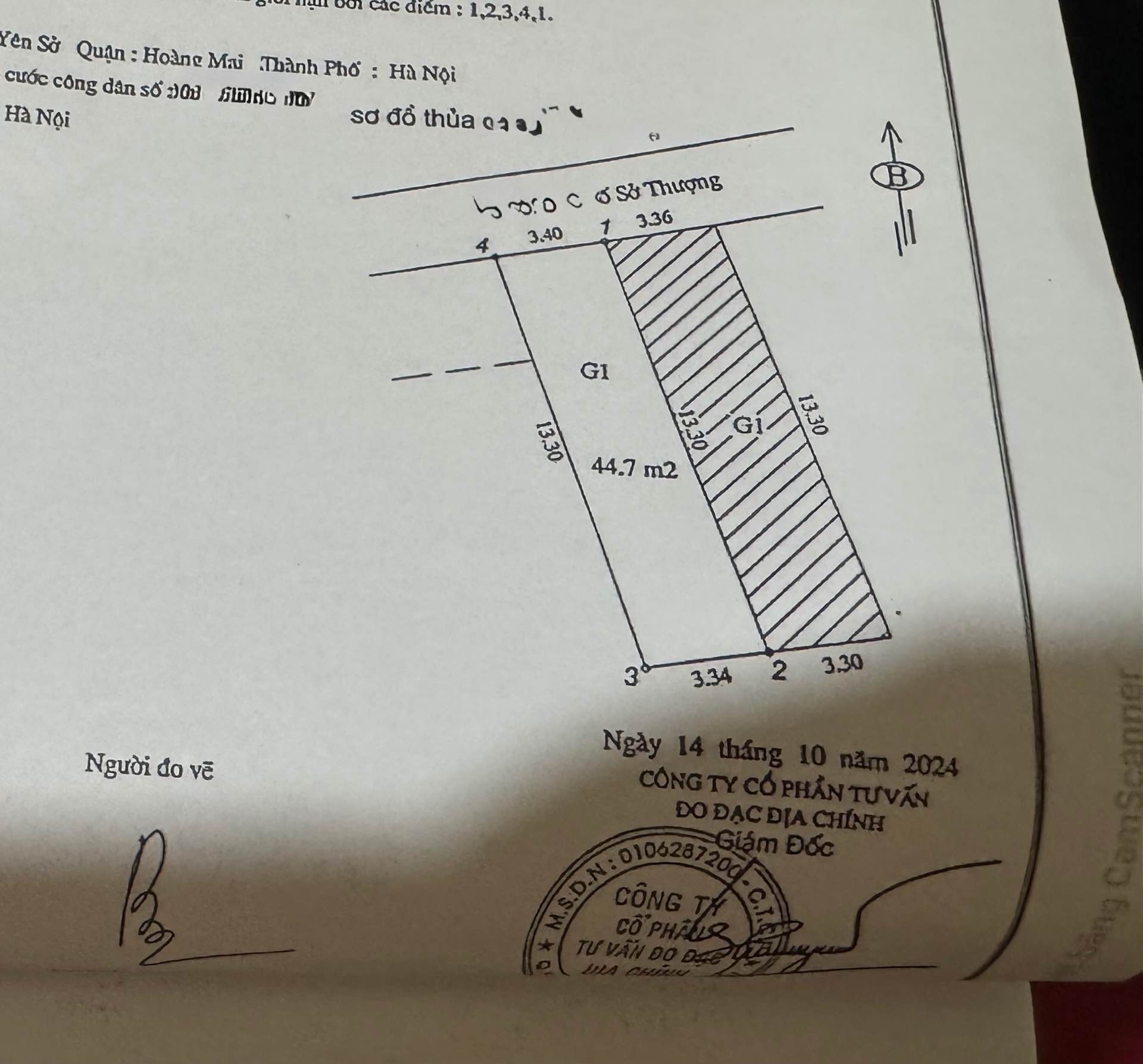 Bán nhà Sở Thượng - diện tích 45m2 2 tầng - lô góc thoáng - giá 2,98 tỷ