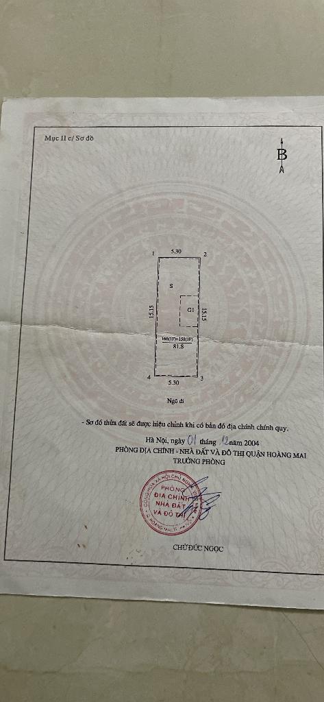 Bán nhà Trương Định - diện tích 82m2 1 tầng - Đất vuông đẹp - giá 19 tỷ