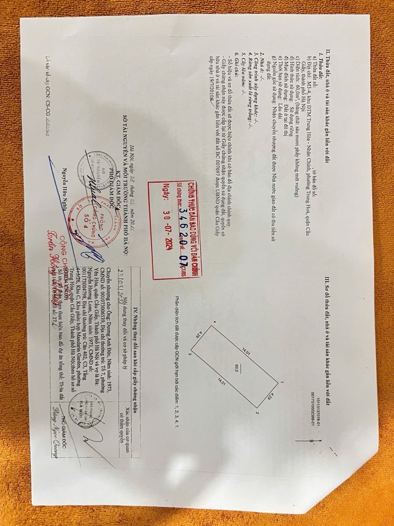 Bán nhà Nguyễn Thị Định - diện tích 60m2 6 tầng - Ô tô tránh - giá 33,8 tỷ