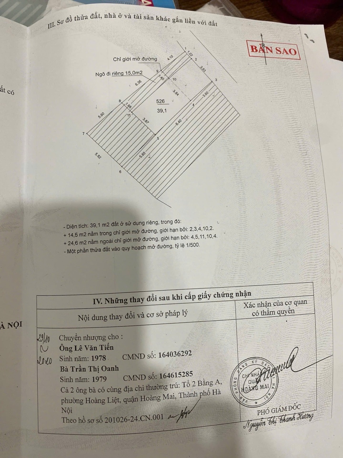 Bán nhà Hoàng Liệt - diện tích 39m2 5 tầng - giá 10,6 tỷ