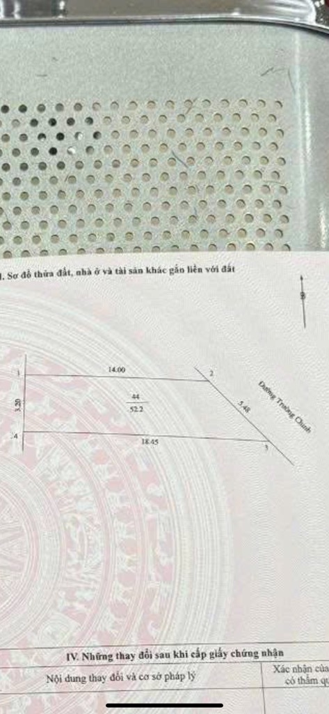 Bán nhà Trường Chinh - diện tích 52.2m2 5 tầng - Mặt phố kinh doanh sầm uất - giá 26,6 tỷ