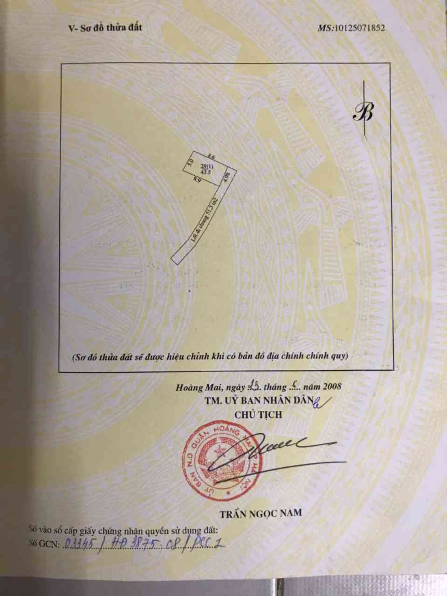 Bán nhà Nam Dư - diện tích 43m2 4 tầng - Ô TÔ TRÁNH - giá 9,15 tỷ