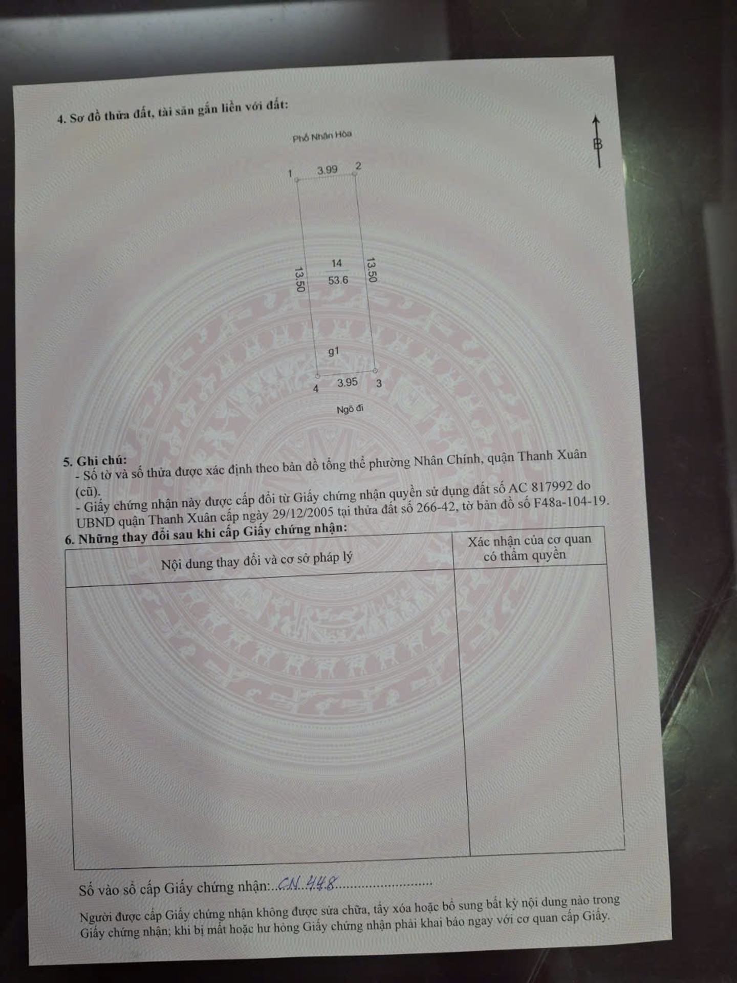 Bán nhà Nhân Hòa - diện tích 62m2 4 tầng - Mặt phố kinh doanh đông dân sầm uất - giá 33 tỷ