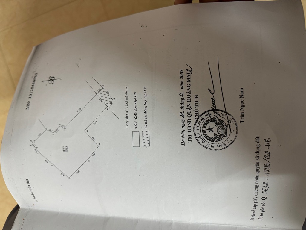 Bán nhà Lĩnh Nam - diện tích 135m2 1 tầng - ô tô tránh - giá 25 tỷ
