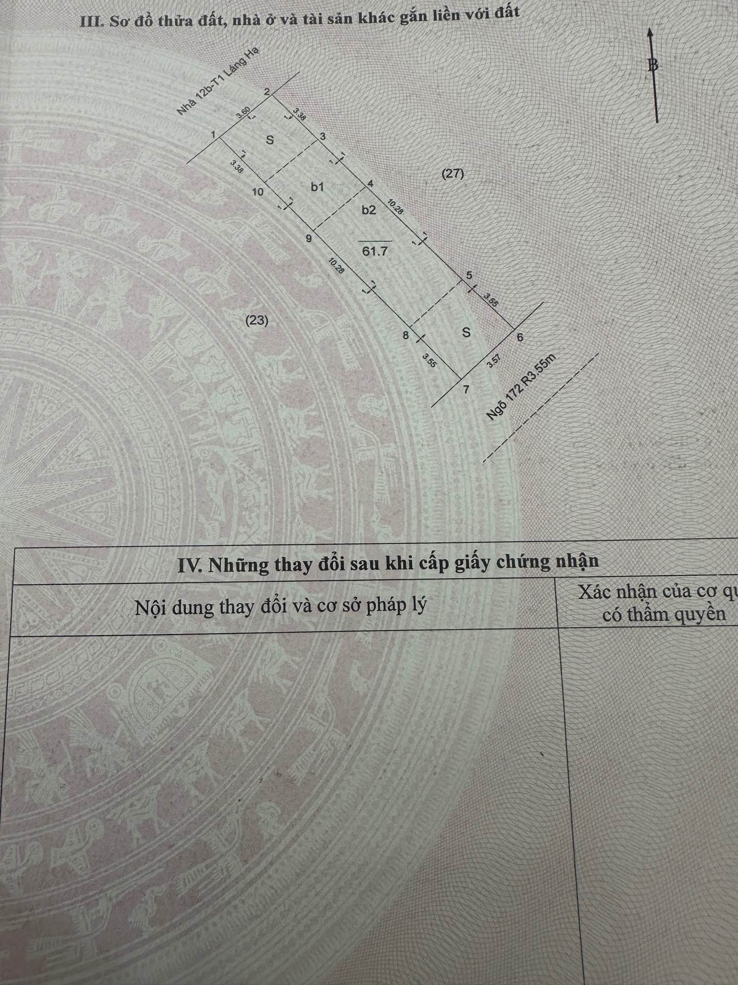 Bán nhà Thái Thịnh - diện tích 61.7m2 7 tầng - Ô TÔ - giá 26 tỷ