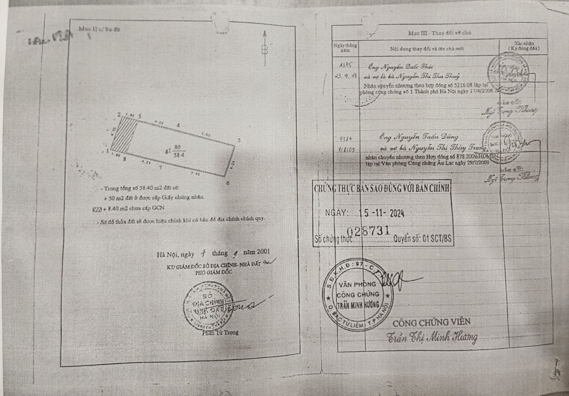 Bán nhà Hào Nam - diện tích 58m2 2 tầng - Lô góc 2 mặt thoáng - giá 43 tỷ