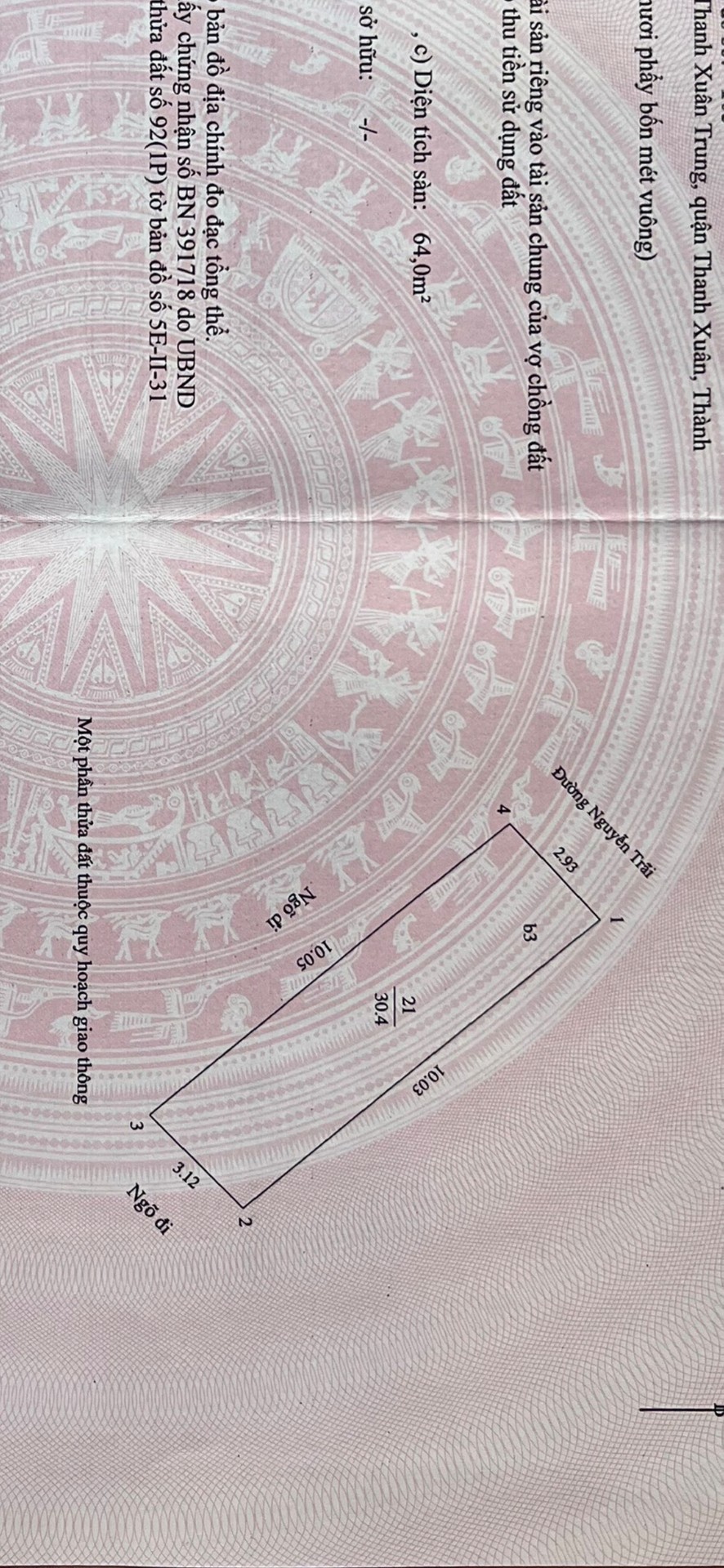 Bán nhà Nguyễn Trãi - diện tích 91.1m2 5 tầng - Lô góc 3 mặt thoáng - giá 69 tỷ