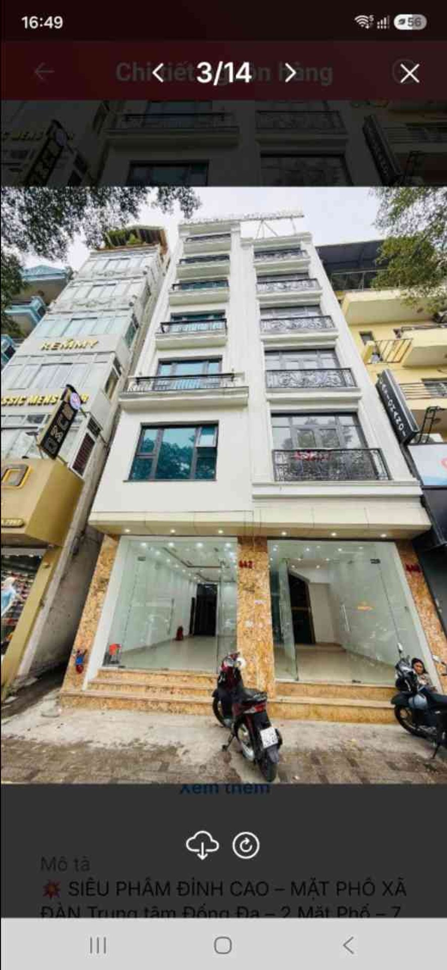 Bán nhà Xã Đàn - diện tích 130m2 7 tầng - 2 mặt phố - giá 146 tỷ