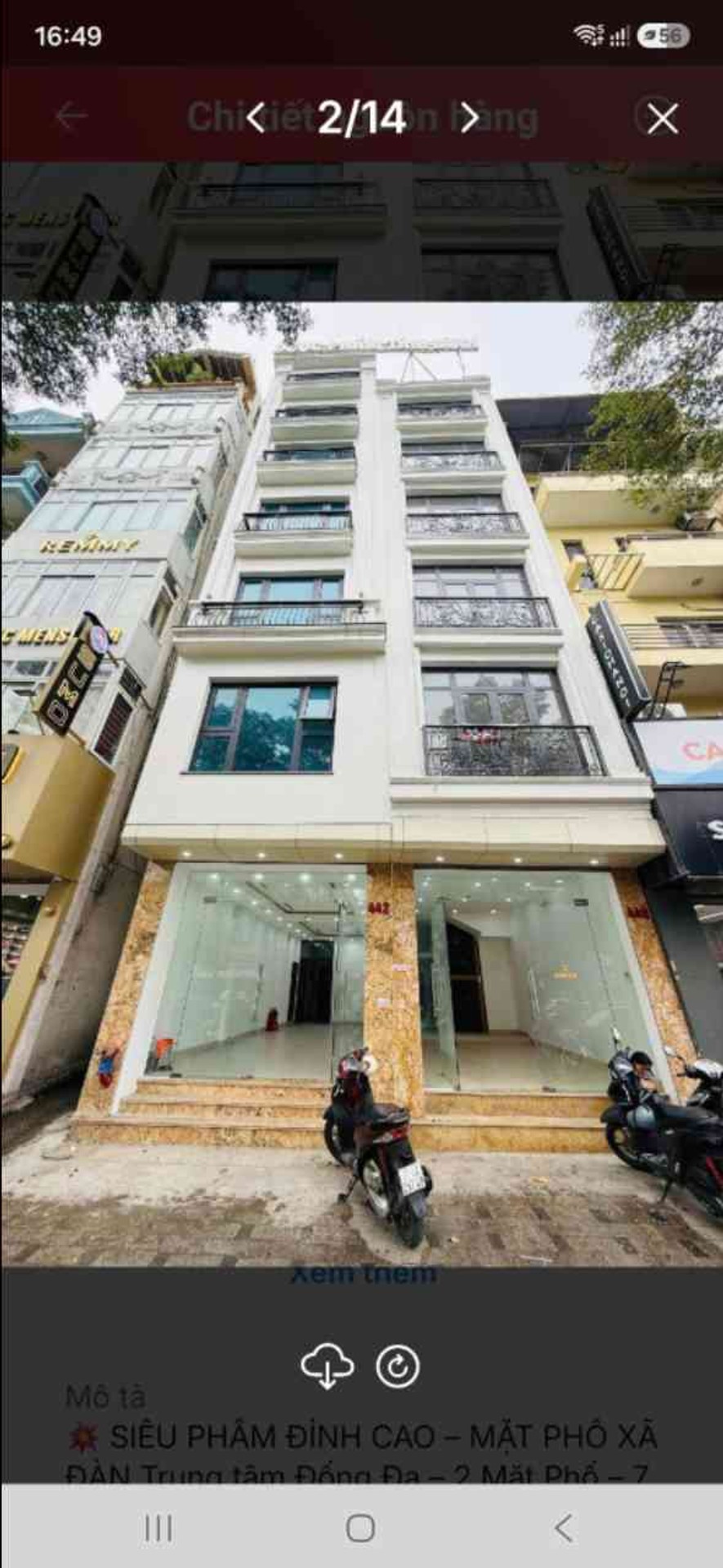 Bán nhà Xã Đàn - diện tích 130m2 7 tầng - 2 mặt phố - giá 146 tỷ