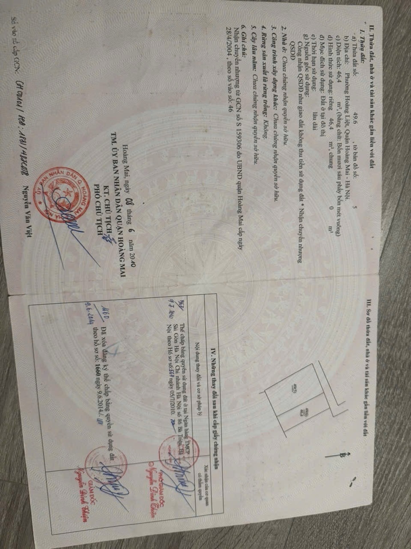 Bán nhà Hoàng Liệt - diện tích 46m2 5 tầng - Ô tô tránh - giá 10,8 tỷ