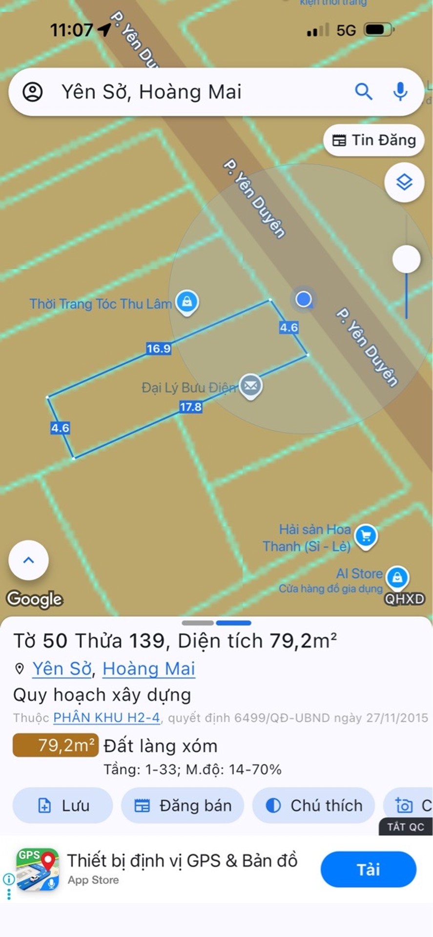 Bán nhà Yên Duyên - diện tích 76m2 5 tầng - vừa ở vừa kinh doanh - giá 27,5 tỷ