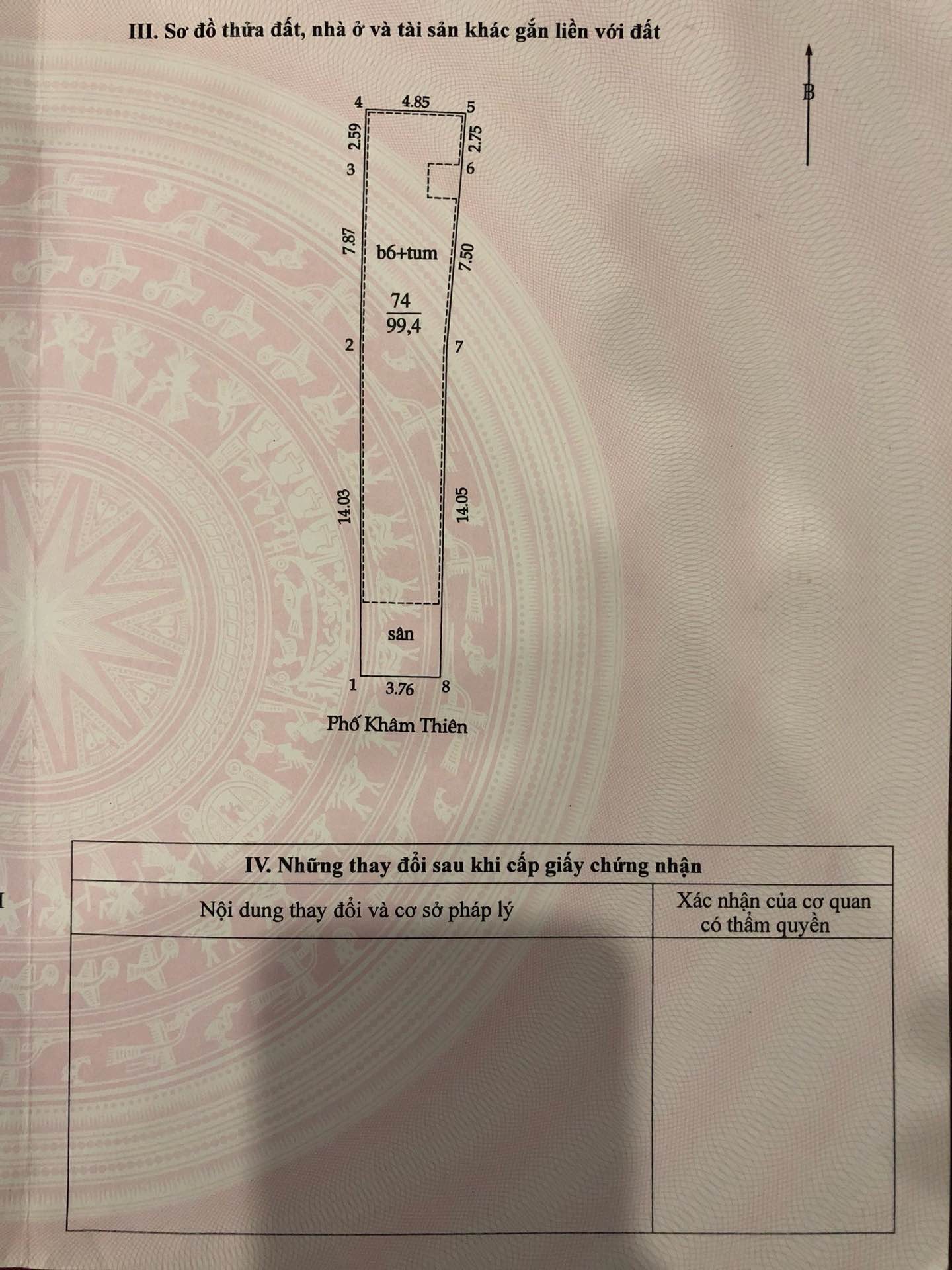 Bán nhà Khâm Thiên - diện tích 105m2 7 tầng - Lô góc 2 mặt thoáng - giá 55 tỷ