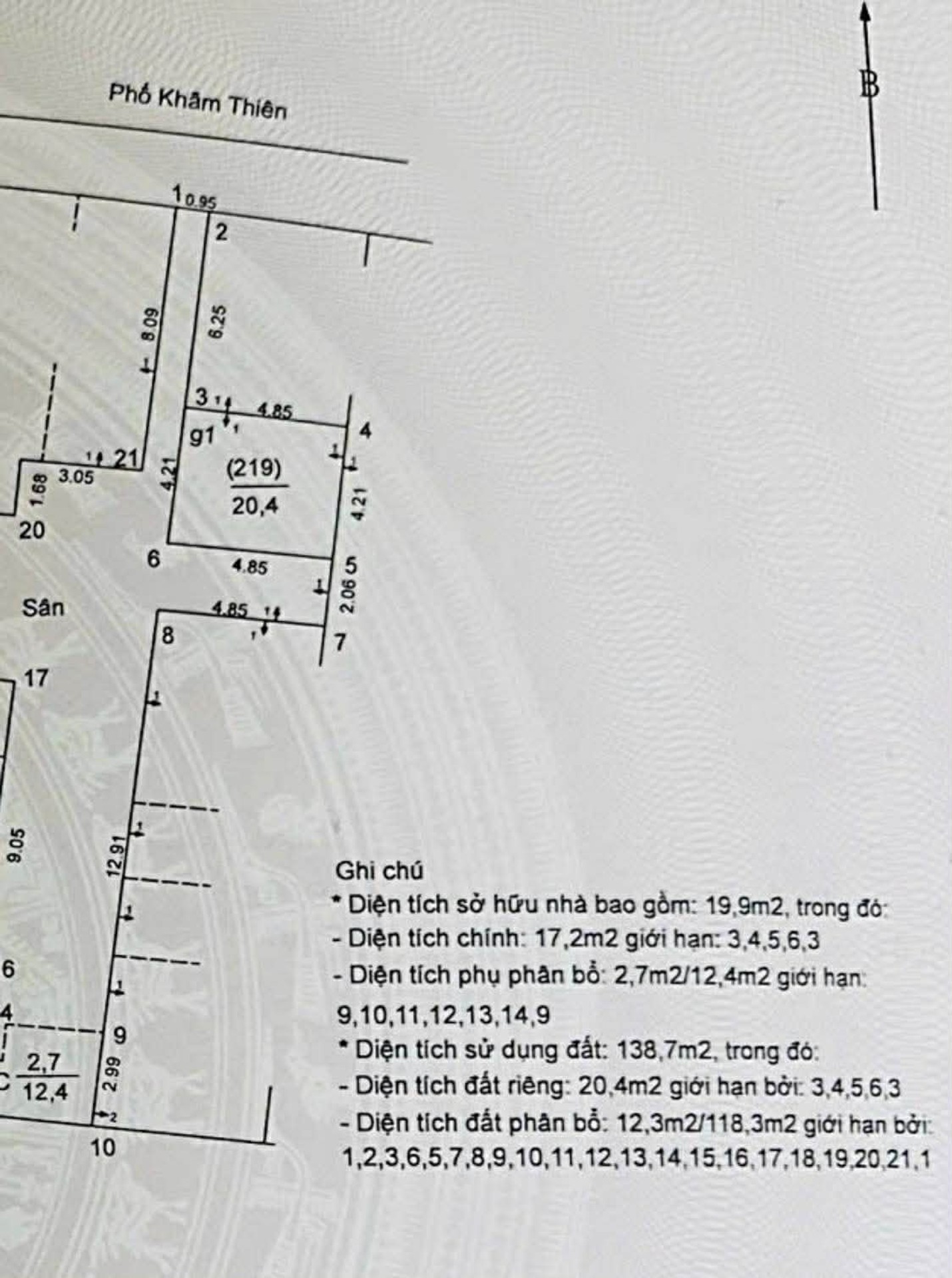 Bán nhà Khâm Thiên - diện tích 97m2 5 tầng - Mặt phố sầm uất - giá 55 tỷ