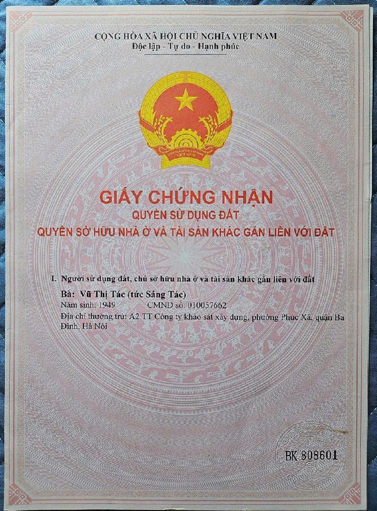 Bán nhà Nghĩa Dũng - diện tích 71m2 6 tầng - Ngõ 3 ô tô tránh - giá 33 tỷ